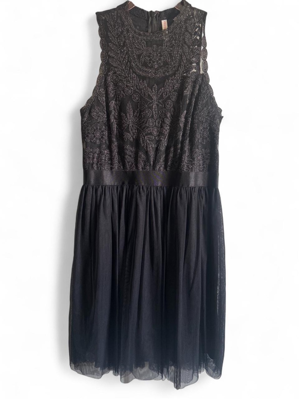 Xhilaration Black Lace Bodice Mini Dress size M